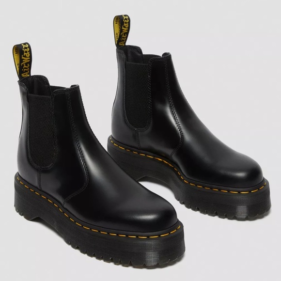 Dr. Martens 2976 Chelsea Boots with Platform in Black - Picture 1 of 10